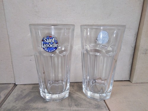 Lot verres bière - verres, blanche